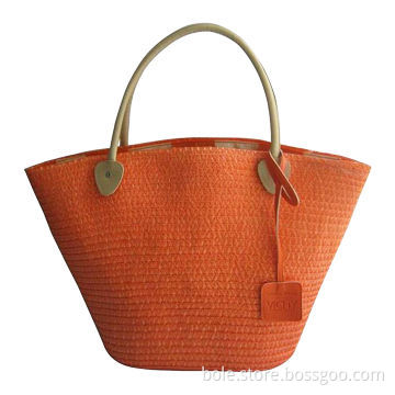 PP Woven Shopping Bag with Two Long Handles, Fashionable Design and Favorable Price